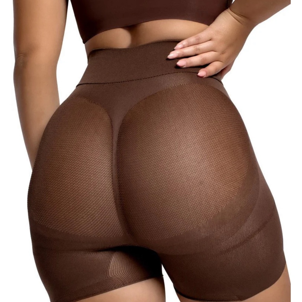 Seamless Brown Shapewear Shorts